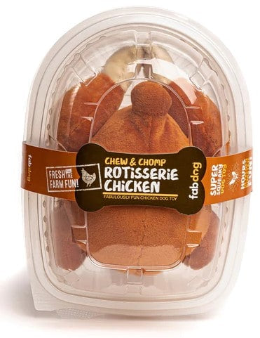 FabDog Super Squeaker Rotisserie Chicken