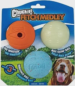 ChuckIt! Fetch Medley w/ Rebounce Medium 3pk