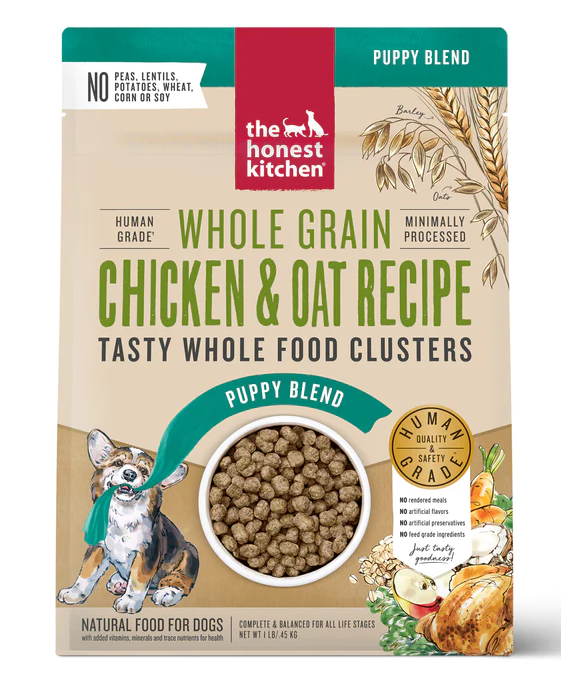 The Honest Kitchen Whole Grain Chicken & Oat Clusters for Puppies