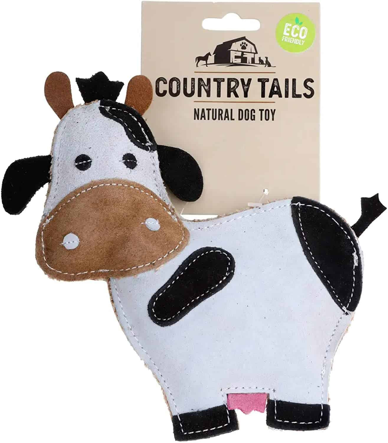 DOOG Country Tails Daisy Cow Natural Toy