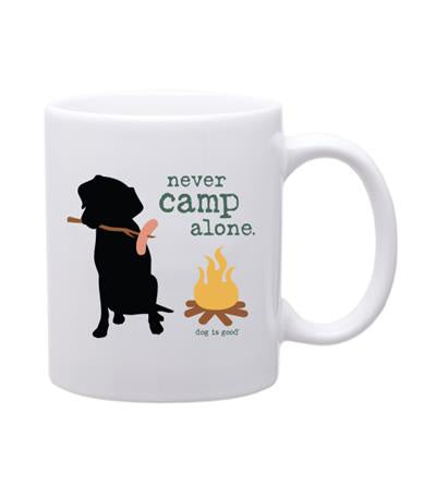Dog is Good Never Camp Alone Mug