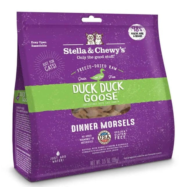 Stella & Chewy's Freeze-Dried Dinner- Duck Duck Goose for Cats