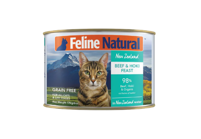 Feline Natural Beef & Hoki Canned Cat Food (6oz Can)