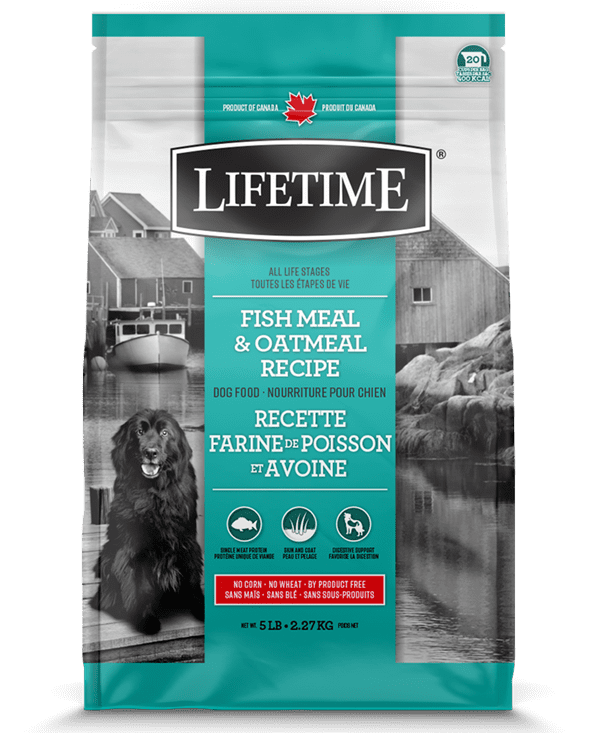 Lifetime Fish and Oatmeal Dog Kibble