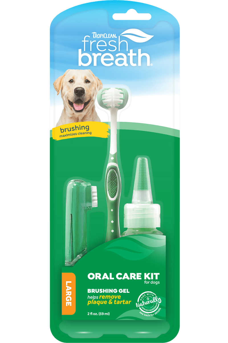 TropiClean Fresh Breath Dog Dental Kit