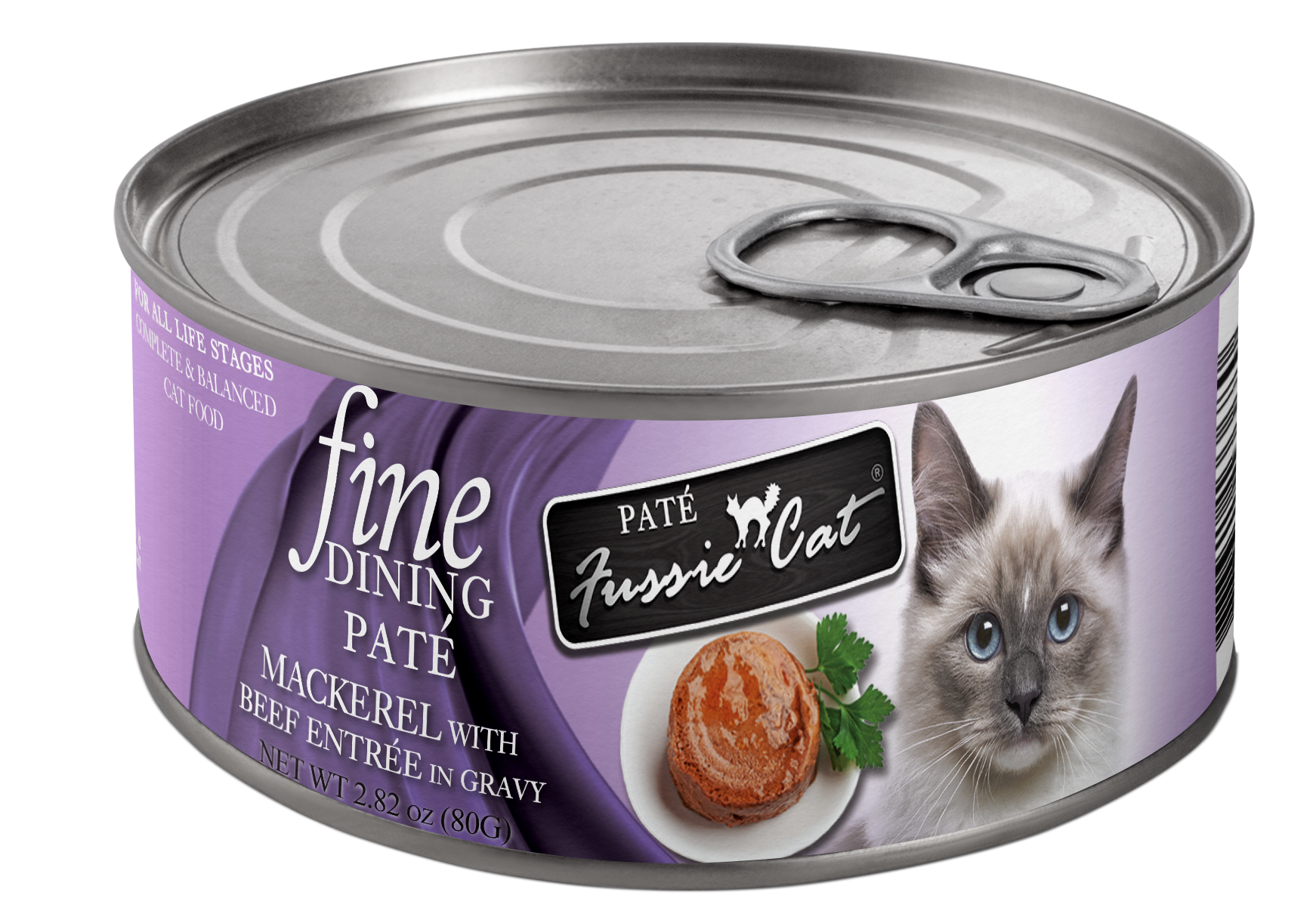 Fussie Cat Fine Dining Pate Mackerel with Beef Entree