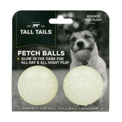 Tall Tails Glow-In-the-Dark Fetch Balls, 2-Pack