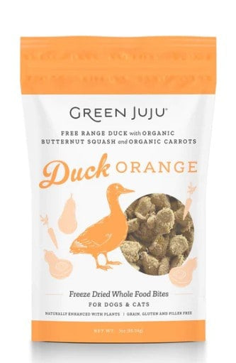 Green Juju Freeze-Dried Duck Orange Bites