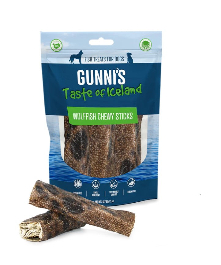 Gunni's Taste of Iceland Wolffish Chewy Sticks