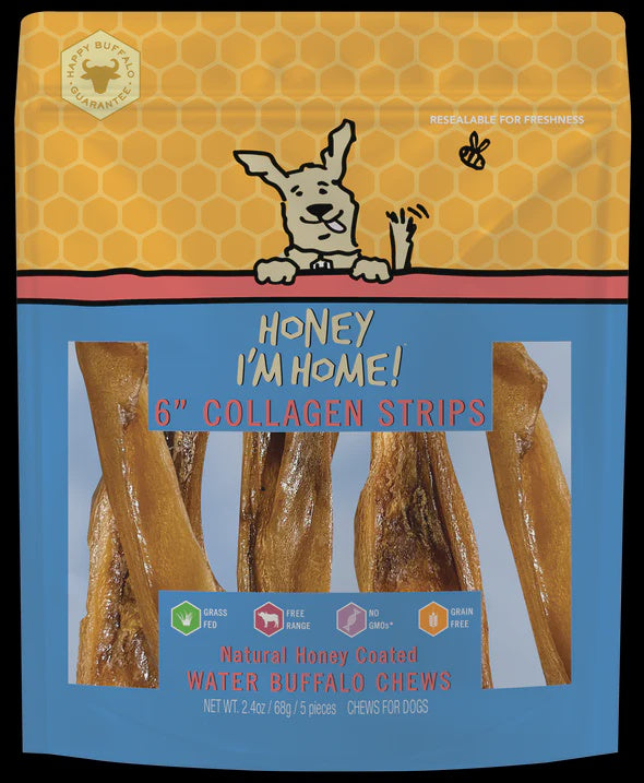 Honey I'm Home Collagen Strips 6"