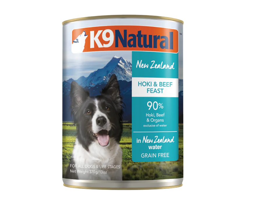 K9 Natural Hoki & Beef Feast Canned Dog Food (13oz/12 Can Case)