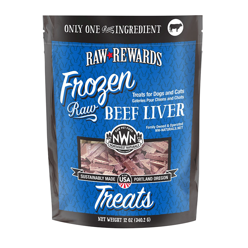 Raw Rations Northwest Naturals Frozen Beef Liver Treats