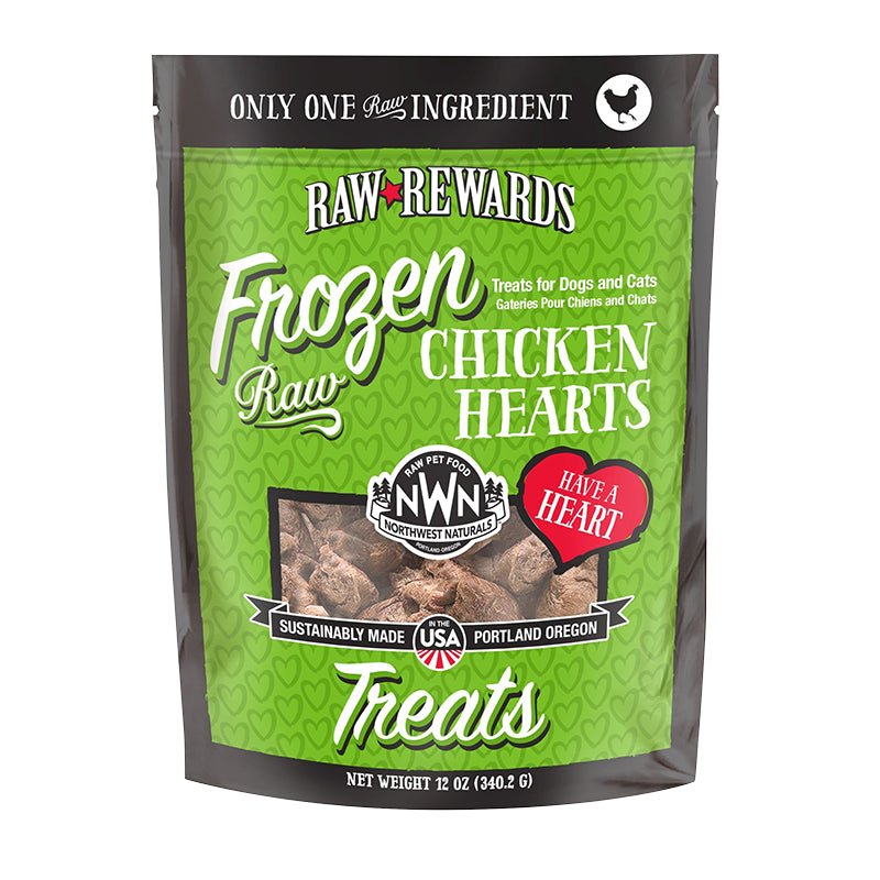 Northwest Naturals Frozen Chicken Heart Treats