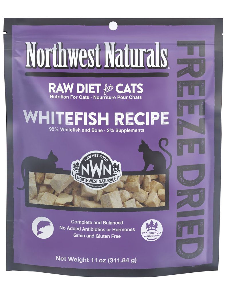 Northwest Naturals Freeze Dried  Raw Diet For Cats - Whitefish Recipe 11oz