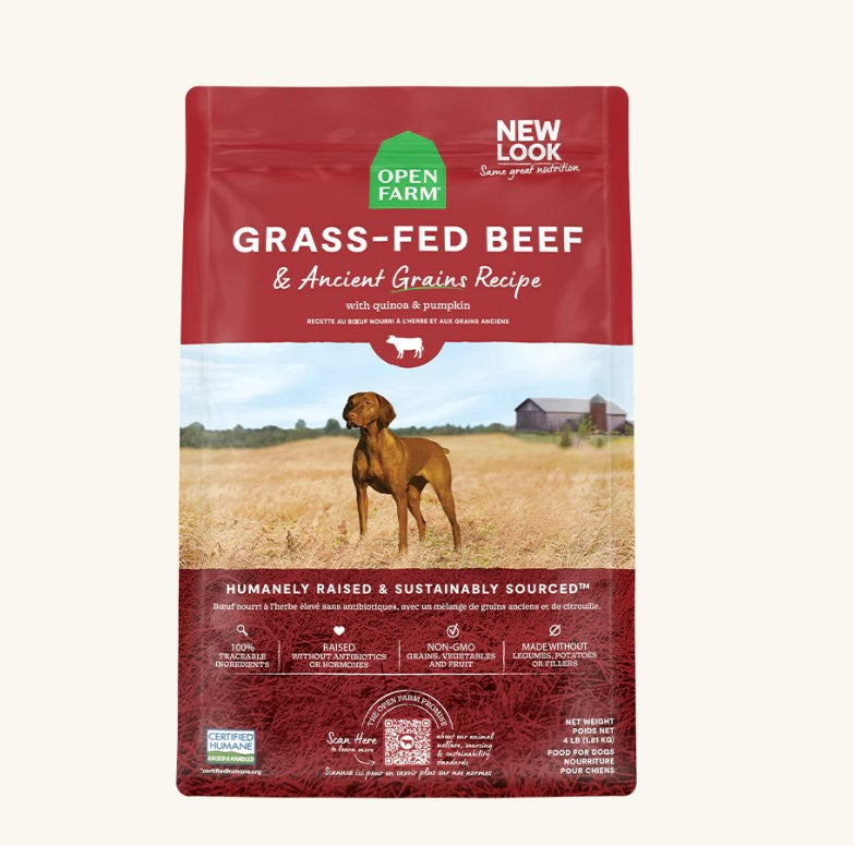 Open Farm Grass-Fed Beef & Ancient Grains Dry Dog Food