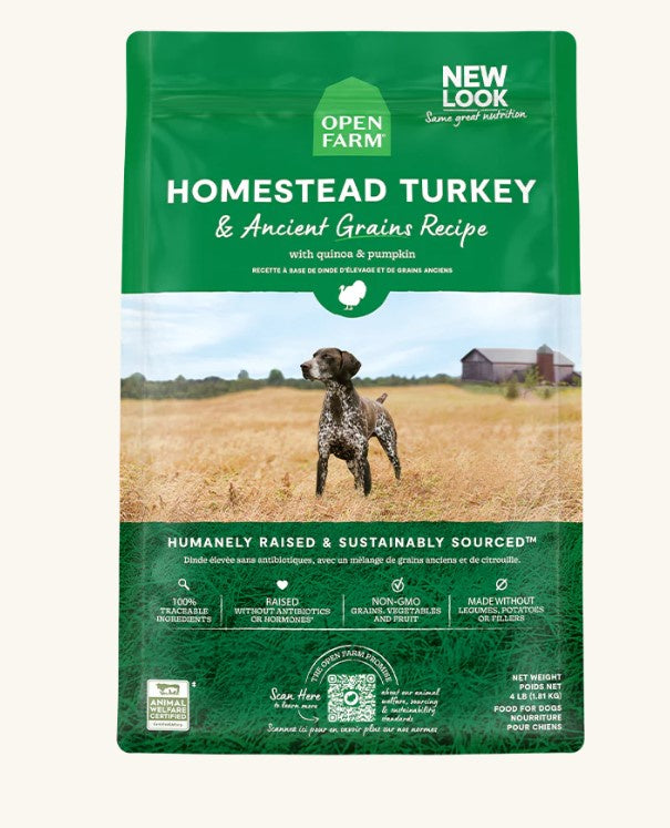 Open Farm Homestead Turkey & Ancient Grains Dry Dog Food