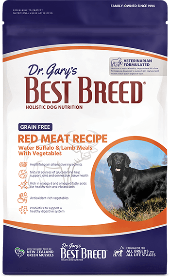 Dr. Gary's Best Breed Grain Free Red Meat Recipe Water Buffalo and Lamb