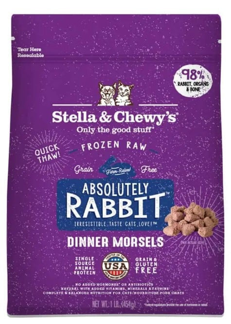 Stella & Chewy's Frozen Dinner Morsels Rabbit for Cats
