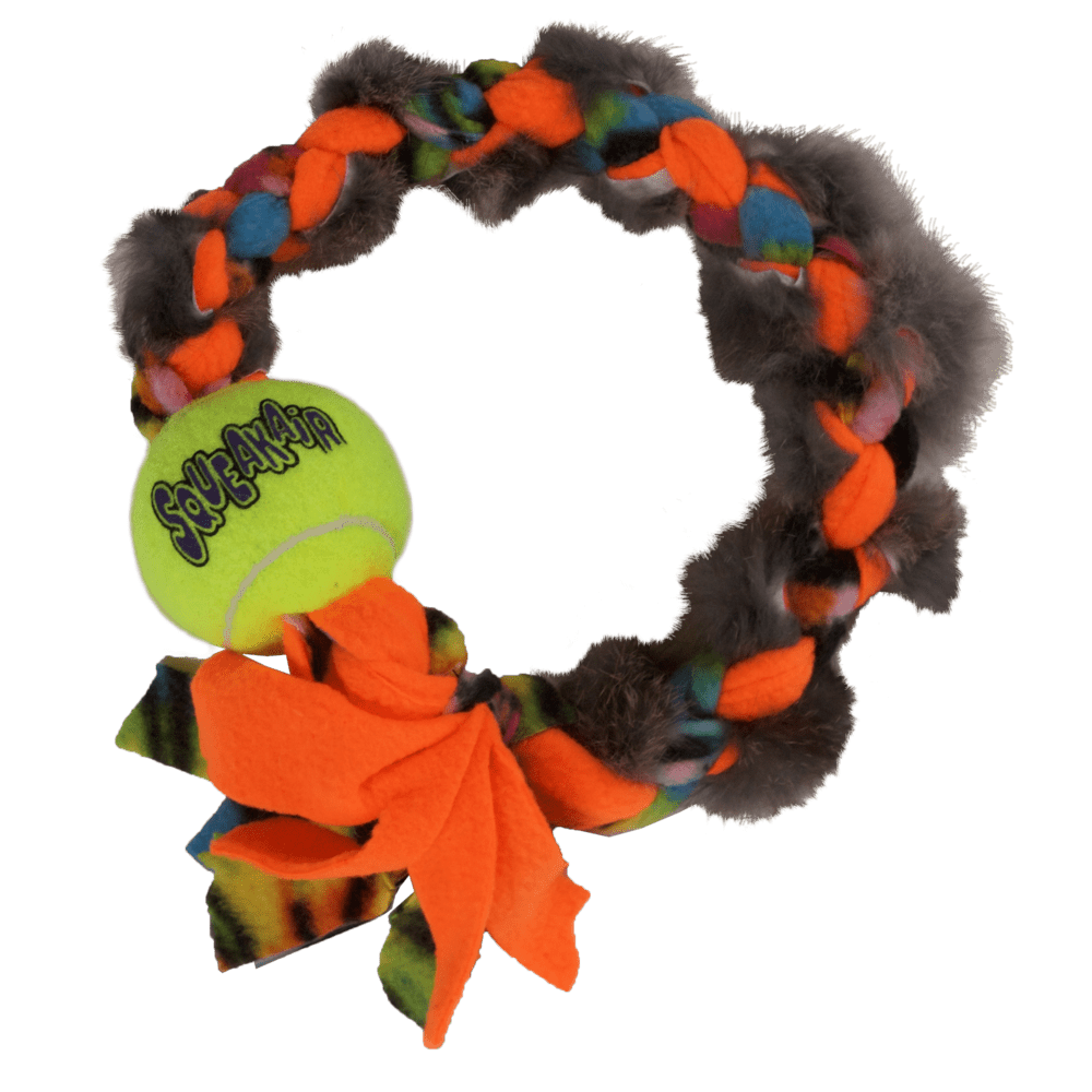 Ring of Fur with Squeaker Ball Tug