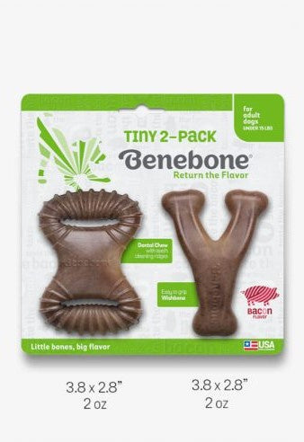 Benebone Tiny 2-Pack (Dental Chew/Wishbone)