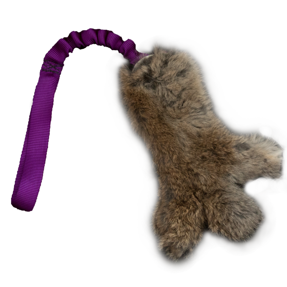 TugAwayCuwin Road Kill Toys- Rabbit Fur