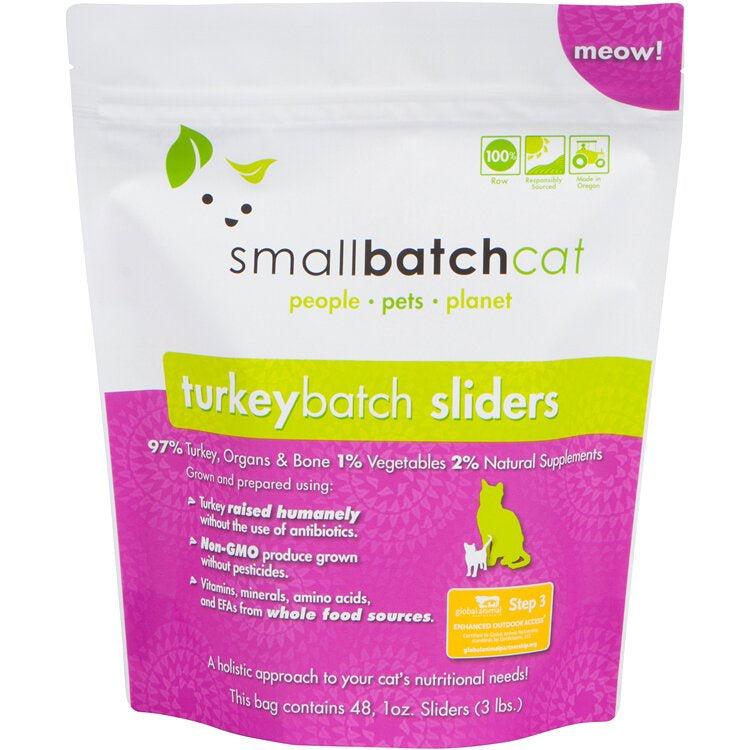 SmallBatch Frozen Turkey Sliders for Cats
