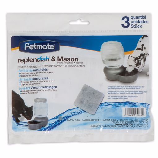 Petmate Replendish & Mason Charcoal Replacement Filters