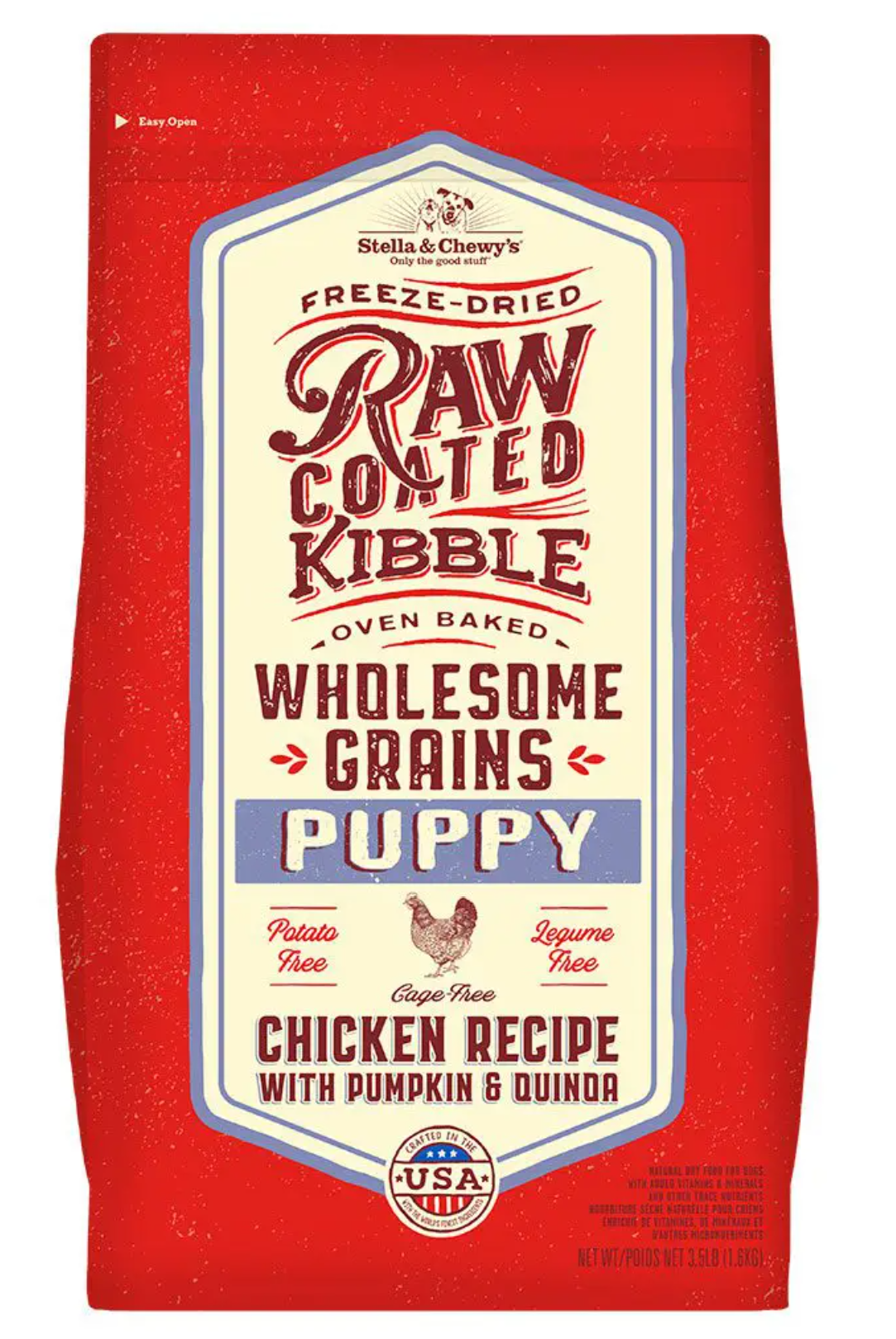 Stella & Chewy's Wholesome Grains Raw Coated Cage Free Chicken Puppy Food