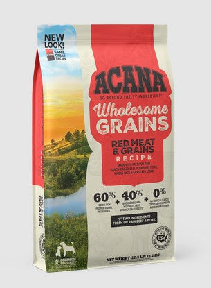 Acana Red Meat Recipe + Wholesome Grains Dry Dog Food