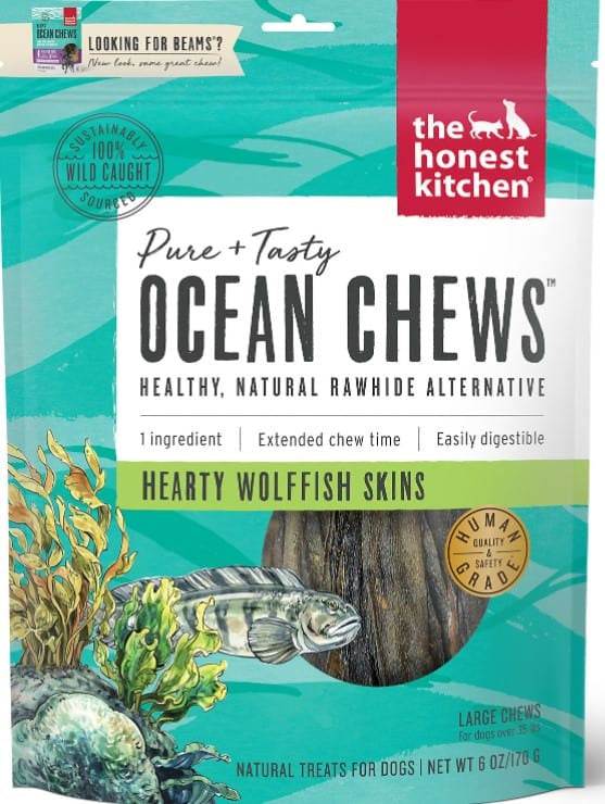 The Honest Kitchen Ocean Chews: Hearty Wolffish Skins
