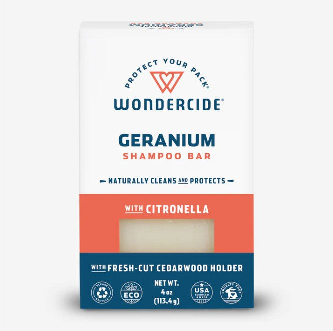 Wondercide Geranium Shampoo Bar