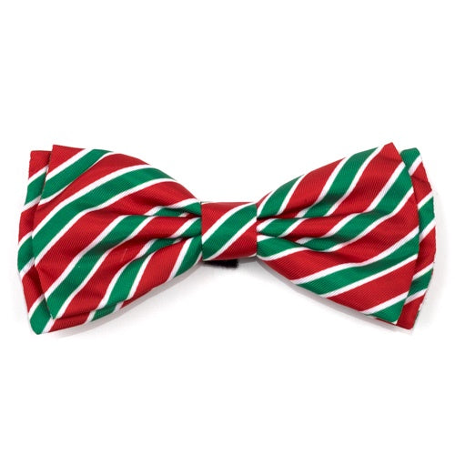 The Worthy Dog Bow Tie - Holiday Stripe