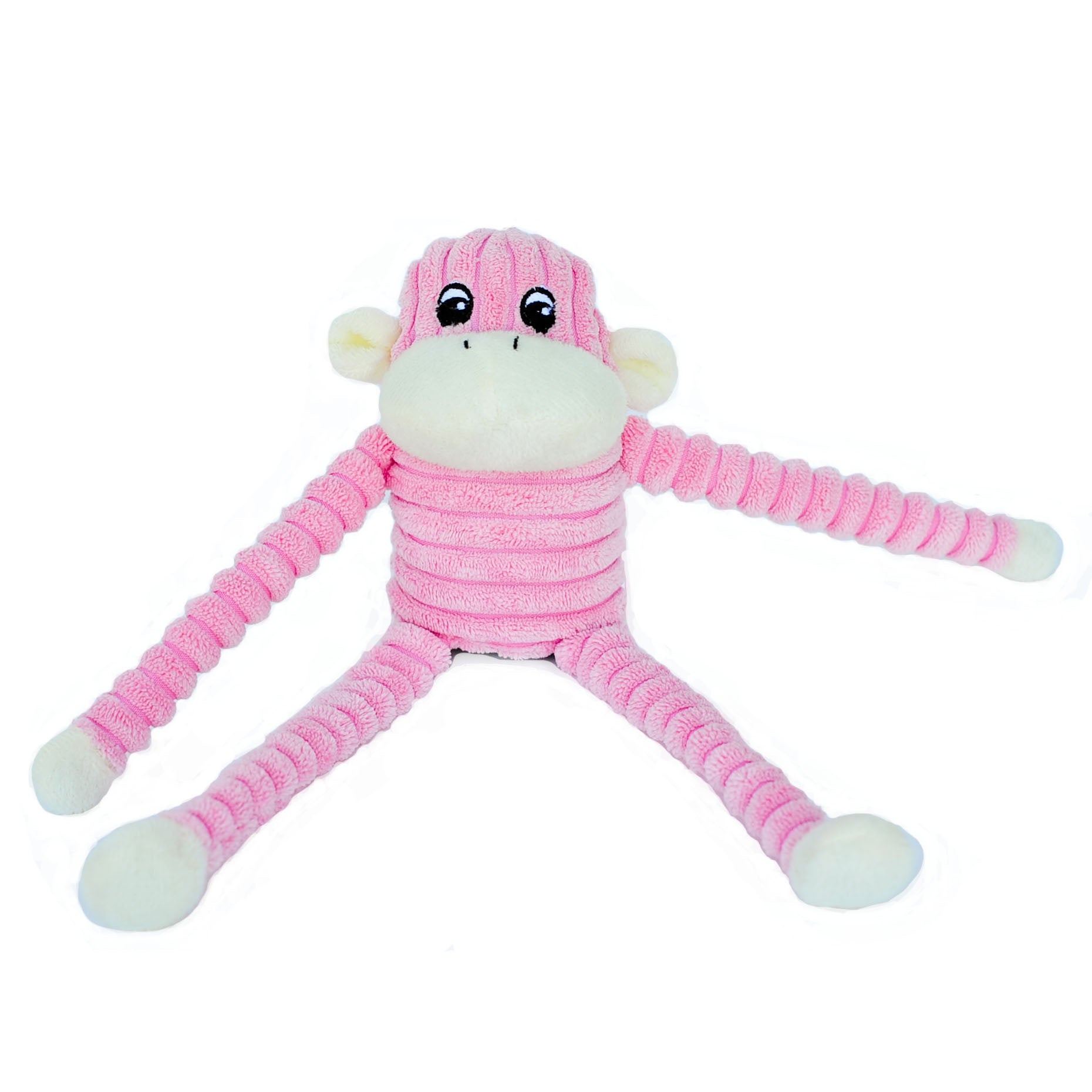 Zippy Paws Pink Crinkle Monkey - Small